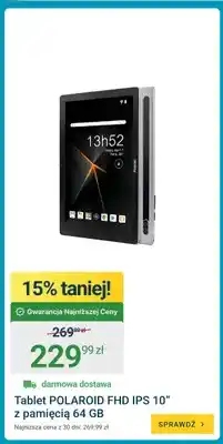 ERLI Tablet Polaroid Fhd Ips 10 z pamięcią 64 Gb oferta