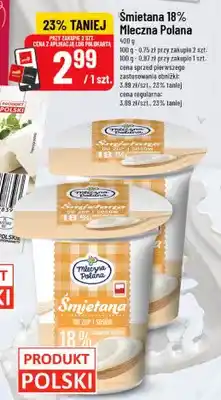 Polomarket Śmietana Mleczna Polana 18% oferta