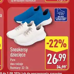 ALDI Sneakersy dziecięce oferta