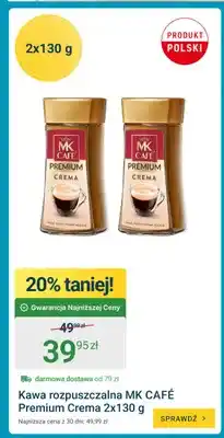 ERLI Kawa rozpuszczalna MK Café Premium Crema 2-pak oferta