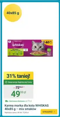 ERLI Karma mokra dla kota Whiskas 40-pak 85 g mix smaków oferta
