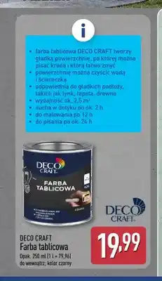 ALDI Farba tablicowa Deco Craft czarna oferta