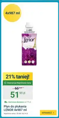 ERLI Płyn do płukania Lenor 4-pak oferta