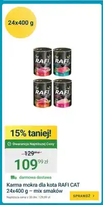 ERLI Karma mokra dla kota Rafi Cat 24-pak 400 g mix smaków oferta