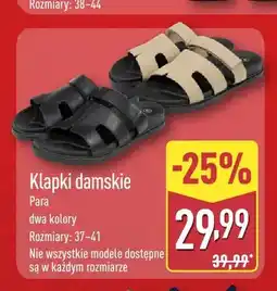 ALDI Klapki damskie oferta