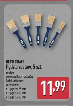 ALDI Zestaw pędzli Deco Craft oferta