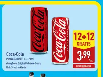 Napój gazowany Coca-Cola Zero Cukru