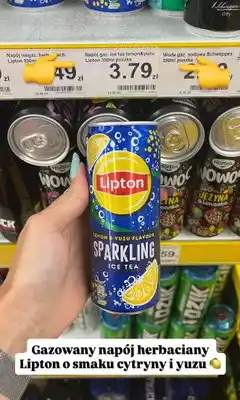 Dino Gazowany napój herbaciany Lipton Sparkling Ice Tea Lemon & Yuzu oferta