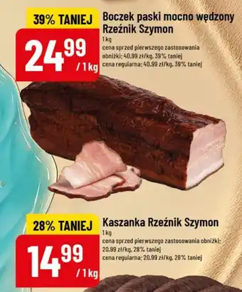 Polomarket Boczek paski mocno wędzony Rzeźnik Szymon oferta