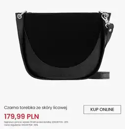 Ryłko Torebka czarna ze skóry licowej Ryłko oferta
