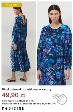Medicine Bluzka damska z wiskozy w kwiaty Medicine oferta