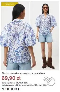 Medicine Bluzka damska wzorzysta z lyocellem Medicine oferta