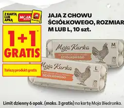 Biedronka Jaja z chowu ściółkowego Moja Kurka, rozmiar M lub L, 10 szt oferta