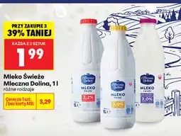 Biedronka Mleko świeże Mleczna Dolina oferta