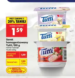 Biedronka Serek homogenizowany Tutti czekoladowy oferta