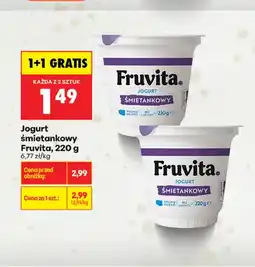 Biedronka Jogurt śmietankowy Fruvita oferta