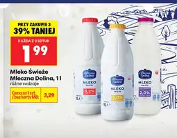 Biedronka Mleko świeże Mleczna Dolina 3,2% oferta
