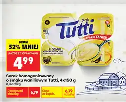 Biedronka Serek homogenizowany o smaku waniliowym Tutti 4-pak oferta