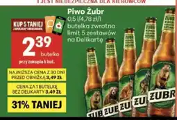 Delikatesy Centrum Piwo ŻUBR oferta