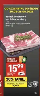 Delikatesy Centrum Boczek wieprzowy oferta