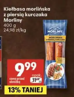 Delikatesy Centrum Kiełbasa Morlińska z piersią kurczaka oferta