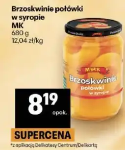 Delikatesy Centrum Brzoskwinie połówki w syropie oferta