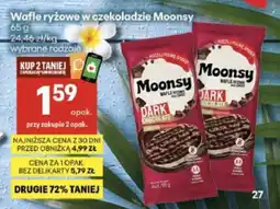 Delikatesy Centrum Wafle ryżowe w czekoladzie Moonsy oferta