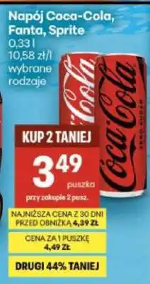 Delikatesy Centrum Napój Coca-Cola, Fanta, Sprite oferta