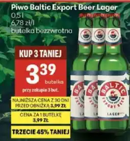 Delikatesy Centrum Piwo Baltic Export Beer Lager oferta