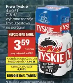 Delikatesy Centrum Piwo Tyskie oferta
