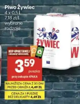 Delikatesy Centrum Piwo Żywiec oferta