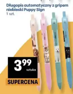 Delikatesy Centrum Długopis automatyczny z gripem niebieski Puppy Sign oferta