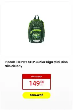 Media Expert Plecak STEP BY STEP Junior Kiga Mini Dino Nilo Zielony oferta