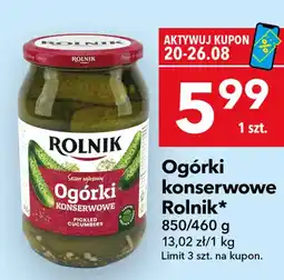 Lewiatan Ogórki konserwowe Rolnik oferta
