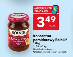 Lewiatan Koncentrat pomidorowy Rolnik oferta