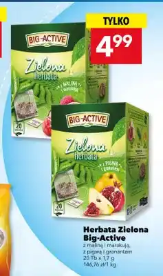 Lewiatan Herbata zielona Big-Active z pigwą i granatem oferta