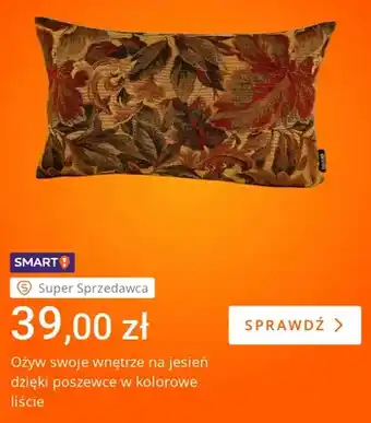 Poszewka w kolorowe liście