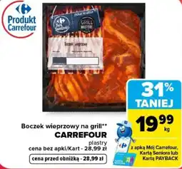 Carrefour Boczek wieprzowy na grill** Grill Masters oferta