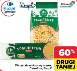 Carrefour Tagliatelle Durum oferta