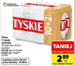Carrefour Piwo TYSKIE GRONIE oferta