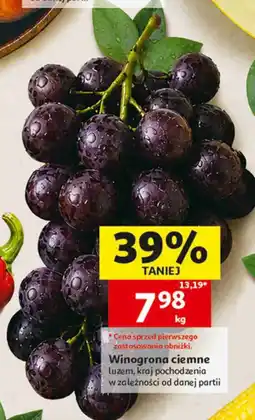 Auchan Winogrona ciemne luzem oferta