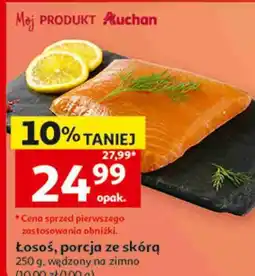 Auchan Łosoś, porcja ze skórą Auchan oferta