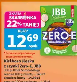 Auchan Kiełbasa śląska z szynki Zero-E JBB Bałdyga oferta