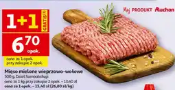 Auchan Mięso mielone wieprzowo-wołowe oferta
