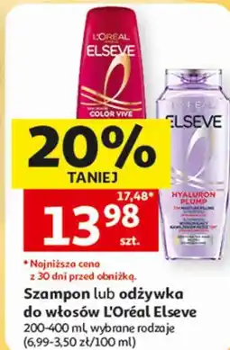 Auchan Szampon lub odżywka do włosów L'Oréal Elseve oferta
