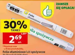Auchan Folia aluminiowa lub spożywcza oferta
