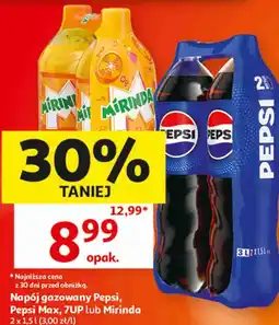 Auchan Napój gazowany Pepsi, Pepsi Max, 7UP lub Mirinda oferta