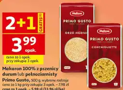 Auchan Makaron 100% z pszenicy durum lub pełnoziarnisty Primo Gusto oferta