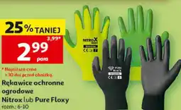 Auchan Rękawice ochronne ogrodowe Nitrox lub Pure Floxy oferta