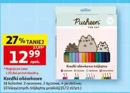 Auchan Kredki ołówkowe Pusheen THE CAT oferta